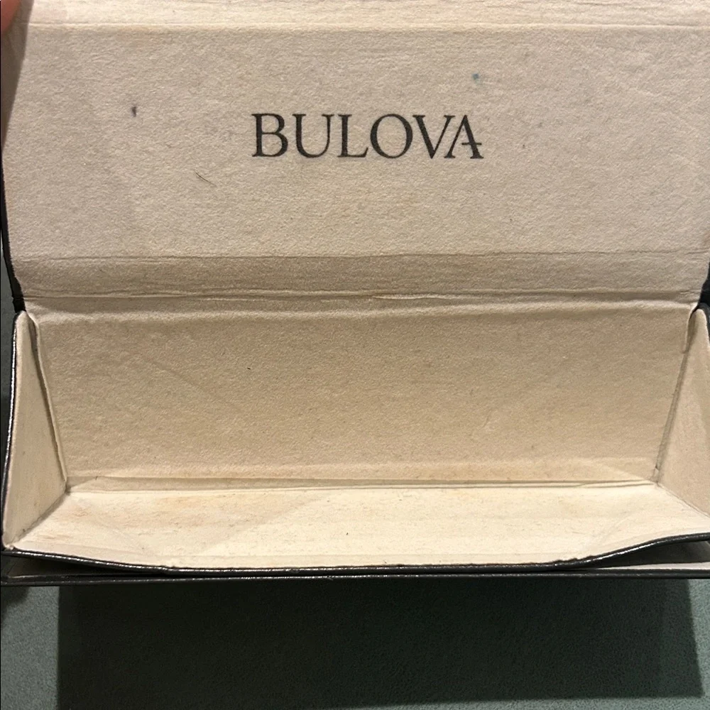 Bulova Dark Gray Glasses Case